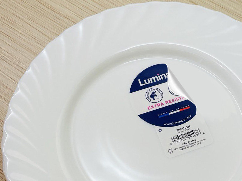 Легкосъемные этикетки посуда