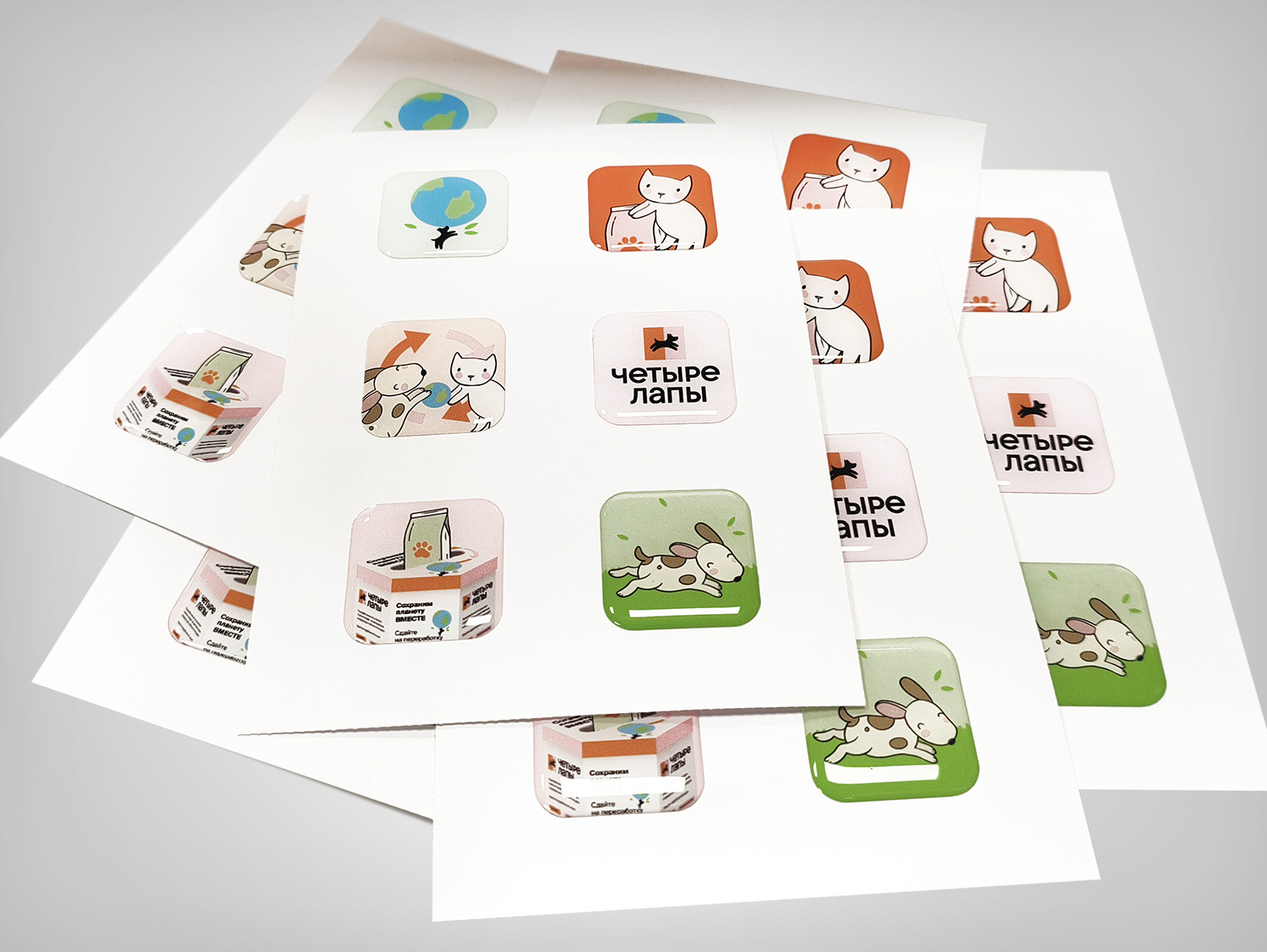 Стикерпаки объемные наклейки