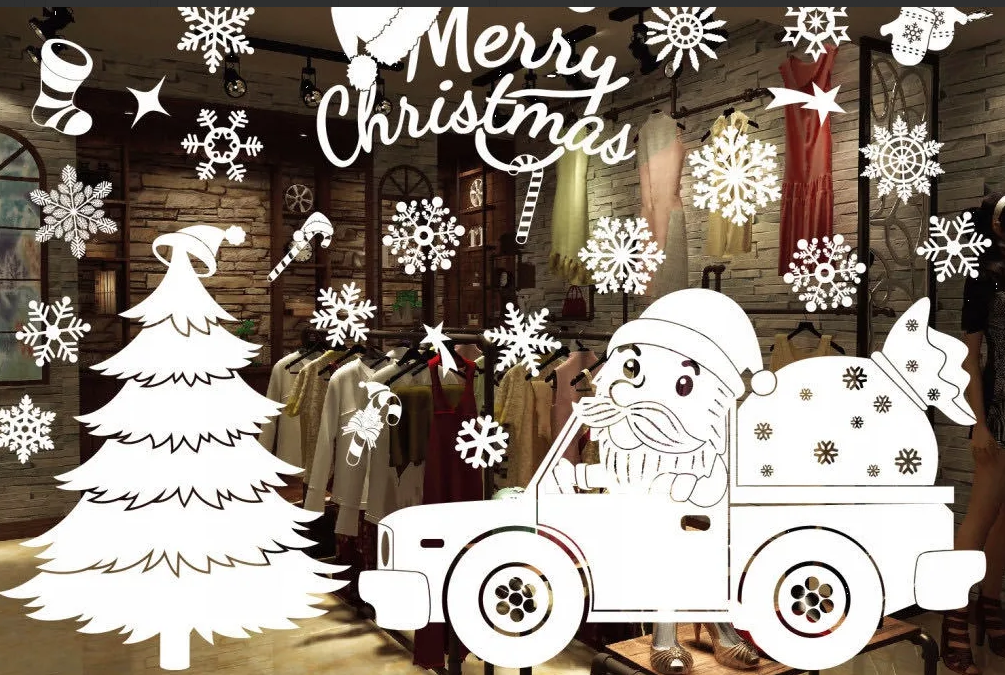 Статические наклейки для украшения